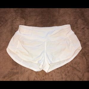 White Lululemon Shorts